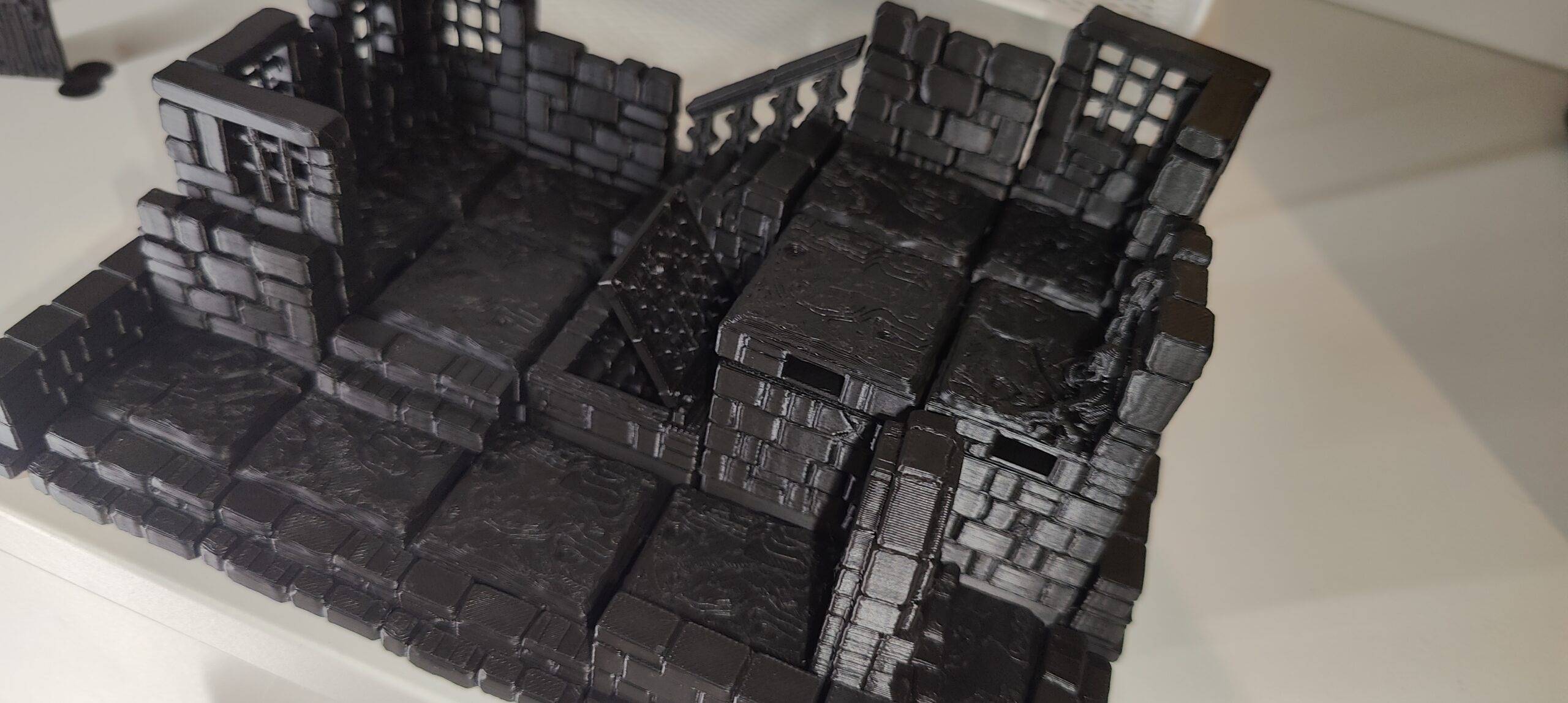 Décor modulaire pour jeu de rôle, imprimé en 3D sur commande